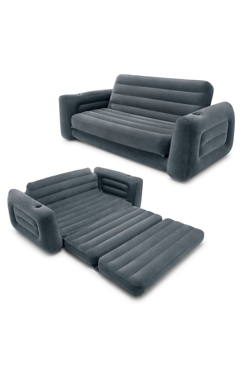 Sofa dmuchana rozkładana duże łóżko materac 2w1 INTEX 66552