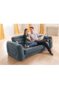 Sofa dmuchana rozkładana duże łóżko materac 2w1 INTEX 66552