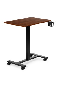Mobilne biurko 70x48 cm stolik pod laptopa regulacja wysokości 71,5-112 cm drewniany blat ModernHome