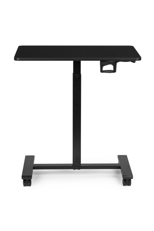 Mobilne biurko 70x48 cm stolik pod laptopa regulacja wysokości 71,5-112 cm czarny ModernHome