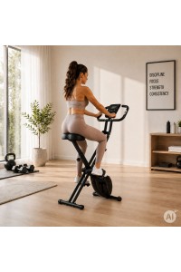 Rowerek stacjonarny magnetyczny składany 8 poziomów oporu 120 kg MOVEPRO