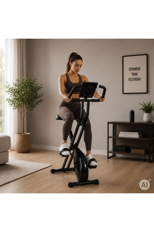 Rowerek stacjonarny magnetyczny składany 8 poziomów oporu 120 kg MOVEPRO