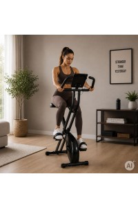 Rowerek stacjonarny magnetyczny składany 8 poziomów oporu 120 kg MOVEPRO