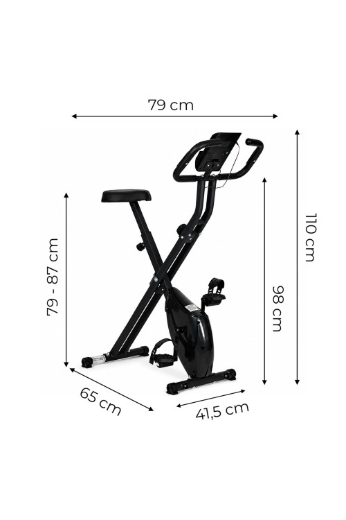 Rowerek stacjonarny magnetyczny składany 8 poziomów oporu 120 kg MOVEPRO