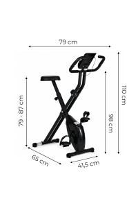 Rowerek stacjonarny magnetyczny składany 8 poziomów oporu 120 kg MOVEPRO
