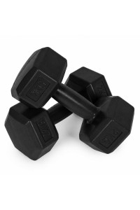 Hantle sześciokątne zestaw 2x2 kg ciężarki do ćwiczeń obciążniki fitness czarne MOVEPRO