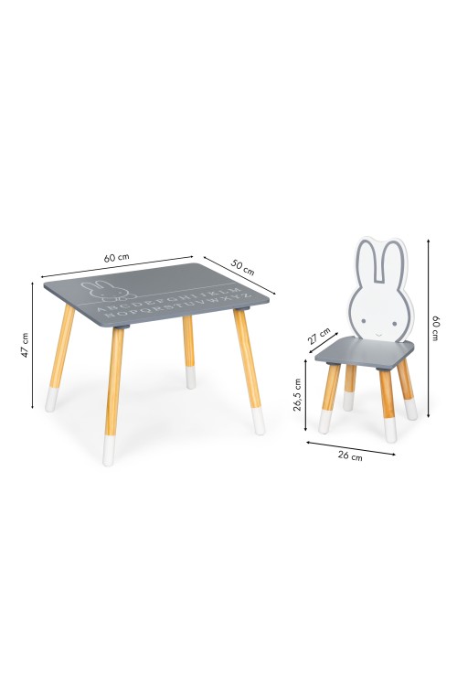 Stół stolik + 2 krzesła meble dla dzieci zestaw ECOTOYS