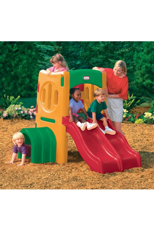 Małpi gaj z podwójną zjeżdżalnią Little Tikes