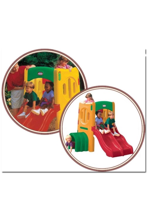 Małpi gaj z podwójną zjeżdżalnią Little Tikes
