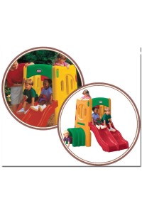 Małpi gaj z podwójną zjeżdżalnią Little Tikes