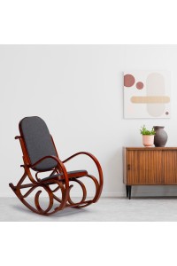 Fotel bujany na płozach bujak na biegunach ModernHome