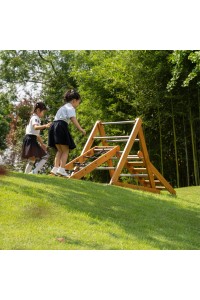 CLASSIC WORLD EDU Drewniany Plac Zabaw XL Zestaw Drabinka Montessori do Wspinaczki