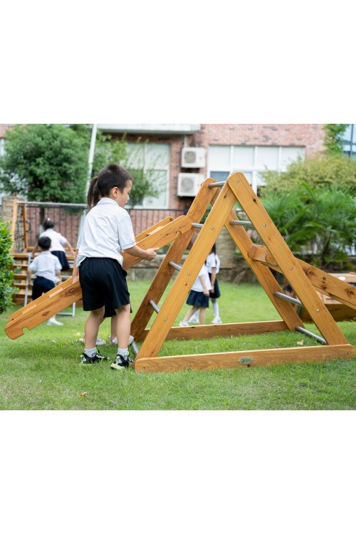 CLASSIC WORLD EDU Drewniany Plac Zabaw XL Zestaw Drabinka Montessori do Wspinaczki