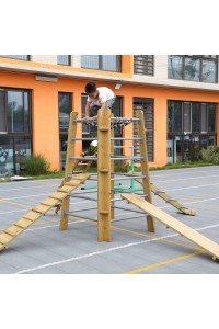 CLASSIC WORLD EDU Drewniana Wieża Wspinaczkowa Drabinka 360 Ceryfikat