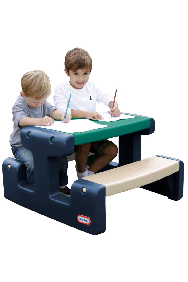 Little Tikes Stolik Piknikowy dla Dzieci Niebiesko-Zielony do Ogrodu