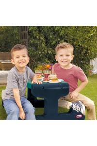 Little Tikes Stolik Piknikowy dla Dzieci Niebiesko-Zielony do Ogrodu