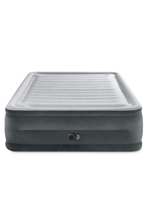 Materac łóżko do spania dwuosobowy z pompką automatyczną 203x152 cm INTEX 64418ND