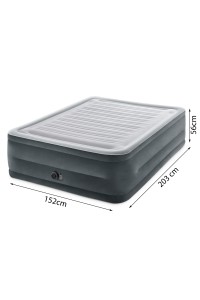 Materac łóżko do spania dwuosobowy z pompką automatyczną 203x152 cm INTEX 64418ND