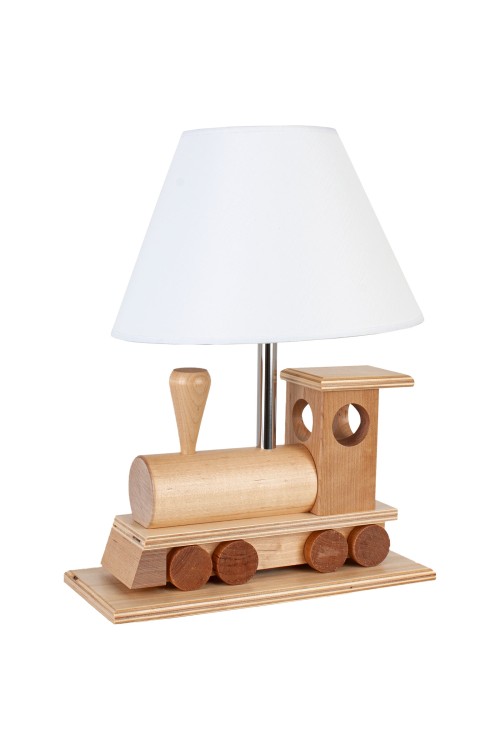 Lampa stołowa Lokomotywa drewniana