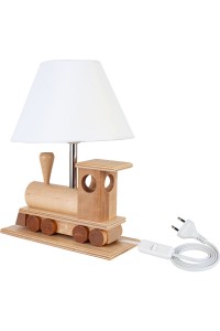 Lampa stołowa Lokomotywa drewniana