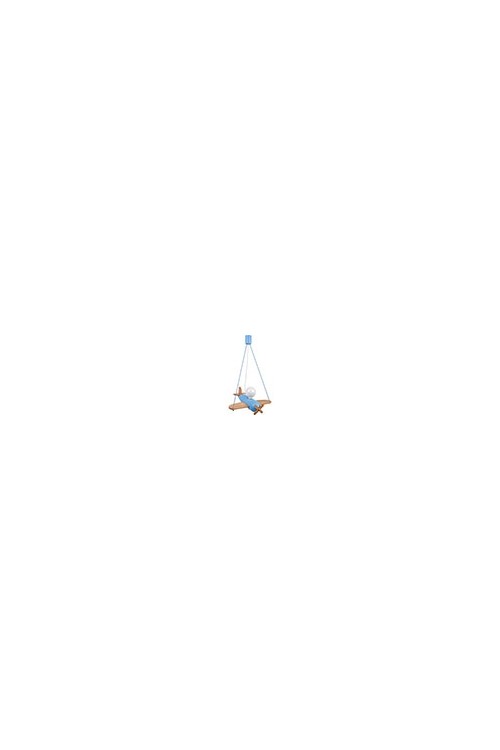 Lampa wisząca Clipper naturalno-błękitny