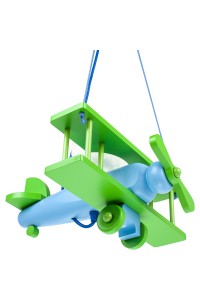Lampa wisząca Samolot mały zielono-błękitny