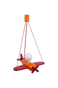 Lampa wisząca Clipper  czerwono-pomarańczowy