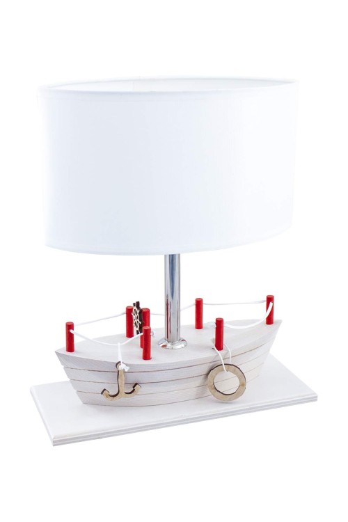 Lampa stołowa Statek biały