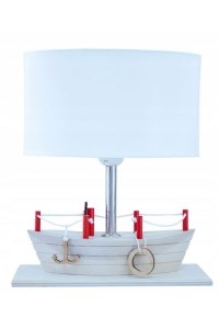 Lampa stołowa Statek biały
