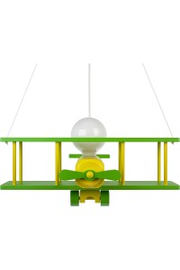 Lampa wisząca Samolot duży zielono - seledynowy