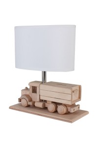 Lampa stołowa Ciężarówka - Skarbonka - biała