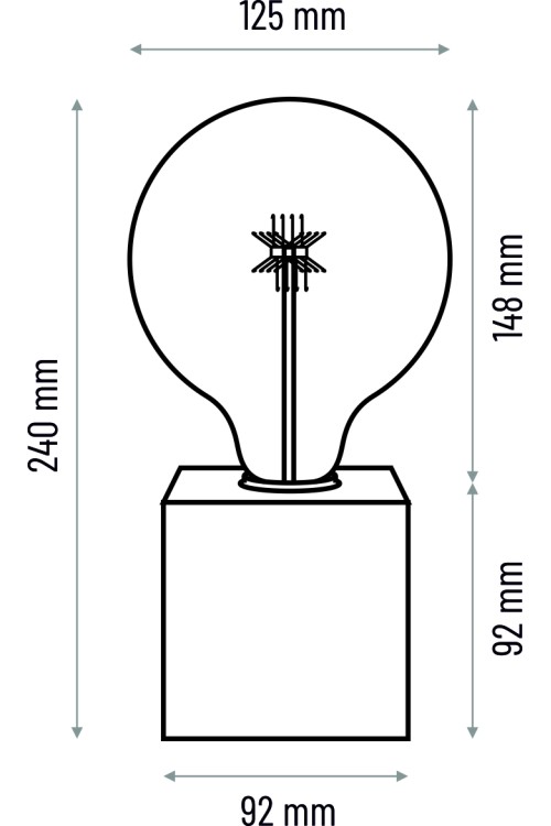 Lampa stołowa Cubo 1