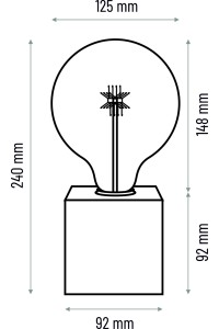 Lampa stołowa Cubo 1