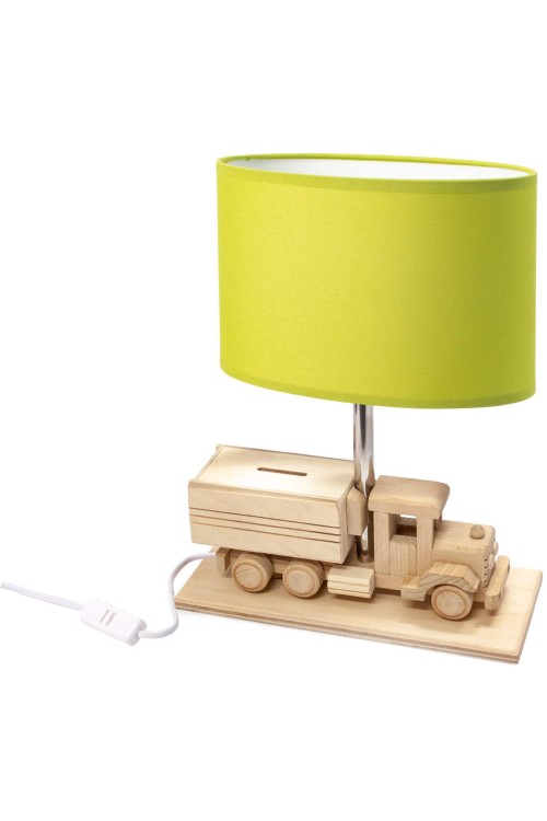 Lampa stołowa Ciężarówka - Skarbonka - zielona