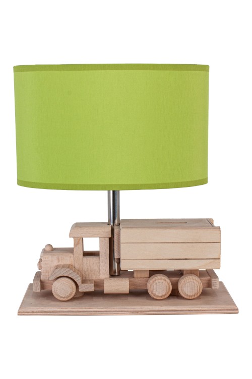 Lampa stołowa Ciężarówka - Skarbonka - zielona