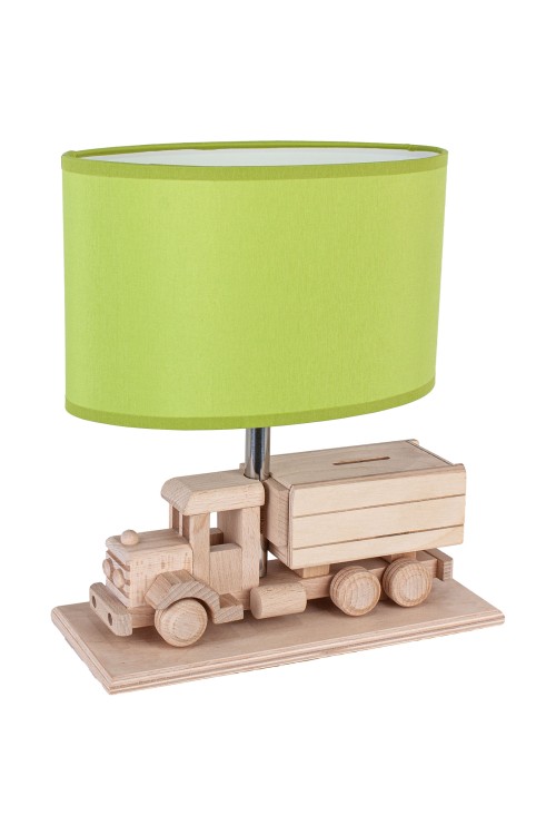 Lampa stołowa Ciężarówka - Skarbonka - zielona