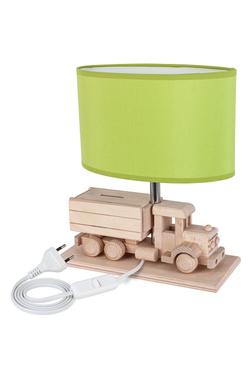 Lampa stołowa Ciężarówka - Skarbonka - zielona