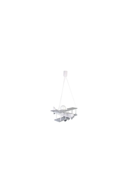 Lampa wisząca Samolot duży szaro-biały