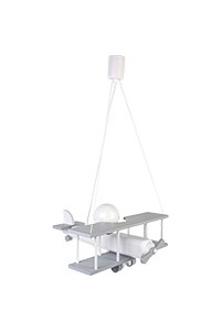 Lampa wisząca Samolot duży szaro-biały