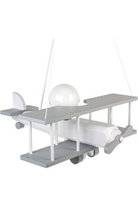 Lampa wisząca Samolot duży szaro-biały