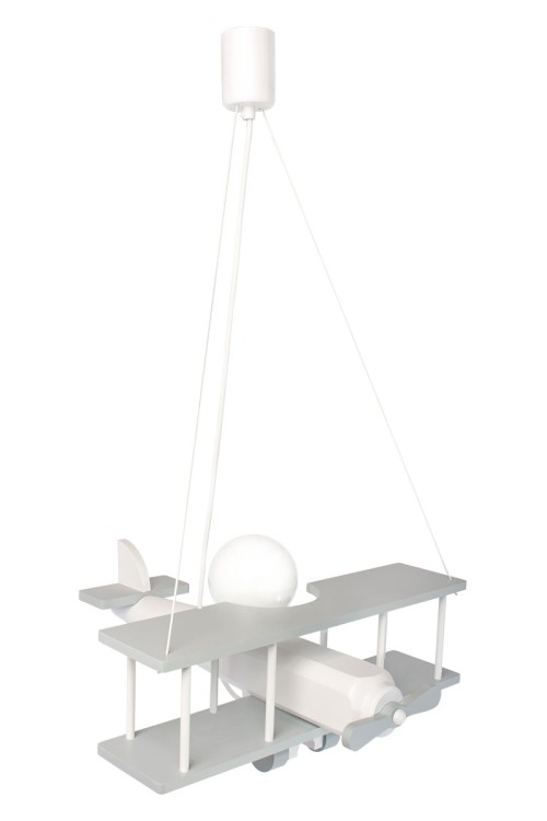 Lampa wisząca Samolot duży szaro-biały