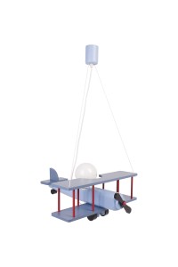 Lampa wisząca Samolot duży niebiesko-czarno-czerwony