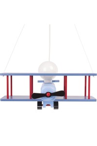 Lampa wisząca Samolot duży niebiesko-czarno-czerwony