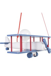Lampa wisząca Samolot duży niebiesko-biało-czerwony