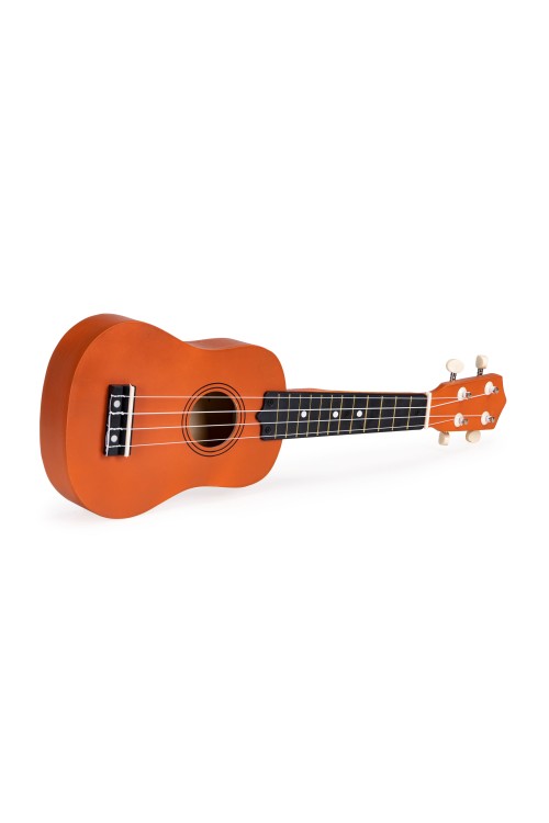 Gitara ukulele dla dzieci drewniana 4 struny nylonowe ECOTOYS