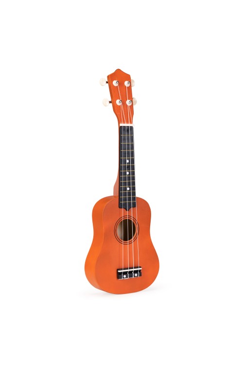Gitara ukulele dla dzieci drewniana 4 struny nylonowe ECOTOYS