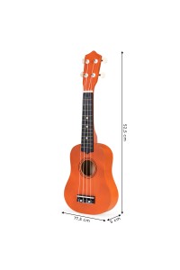 Gitara ukulele dla dzieci drewniana 4 struny nylonowe ECOTOYS