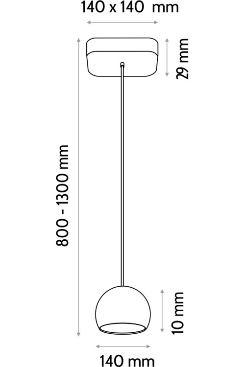 Lampa wisząca BALLI-1