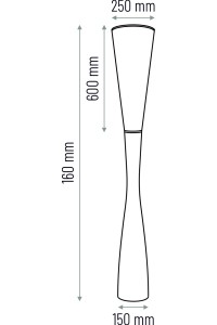 Lampa podłogowa CHINKA - czarna