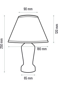 Lampa nocna Mona biały